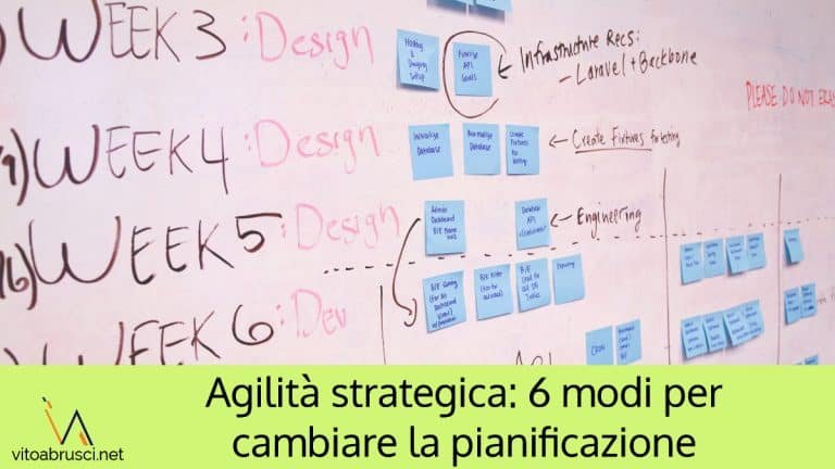 Agilità strategica: 6 modi per cambiare la pianificazione